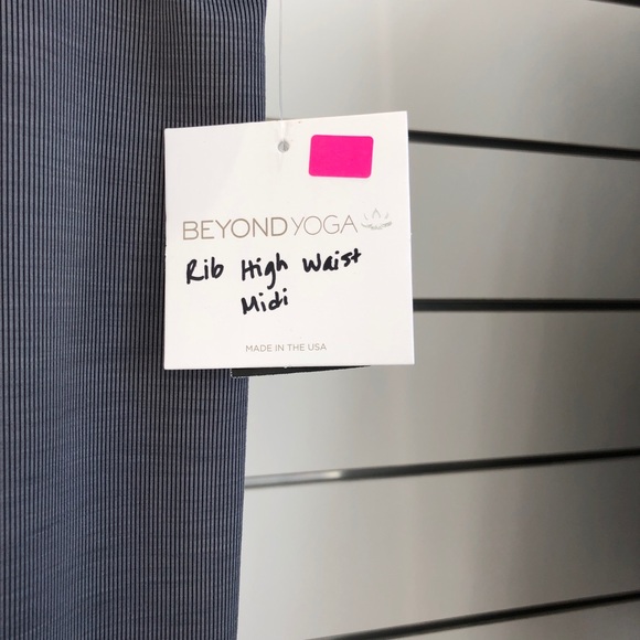 Beyond Yoga Heather Rib High Waisted Midi Legging - Picture 5 of 8